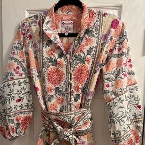 🌟SUE SARTOR🌟 x Riley Sheehey Flounce Maxi Dress with Sash